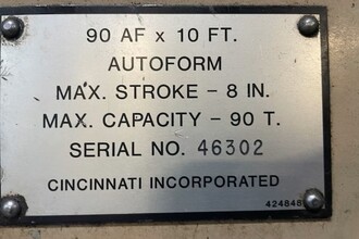 CINCINNATI 90AF x10FT Press Brakes | Pioneer Machine Sales Inc. (3)